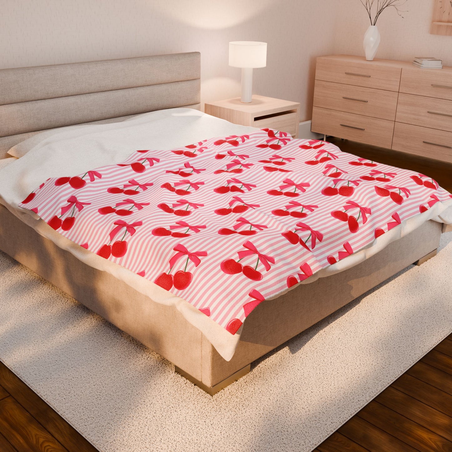 Girly Cherry Blanket