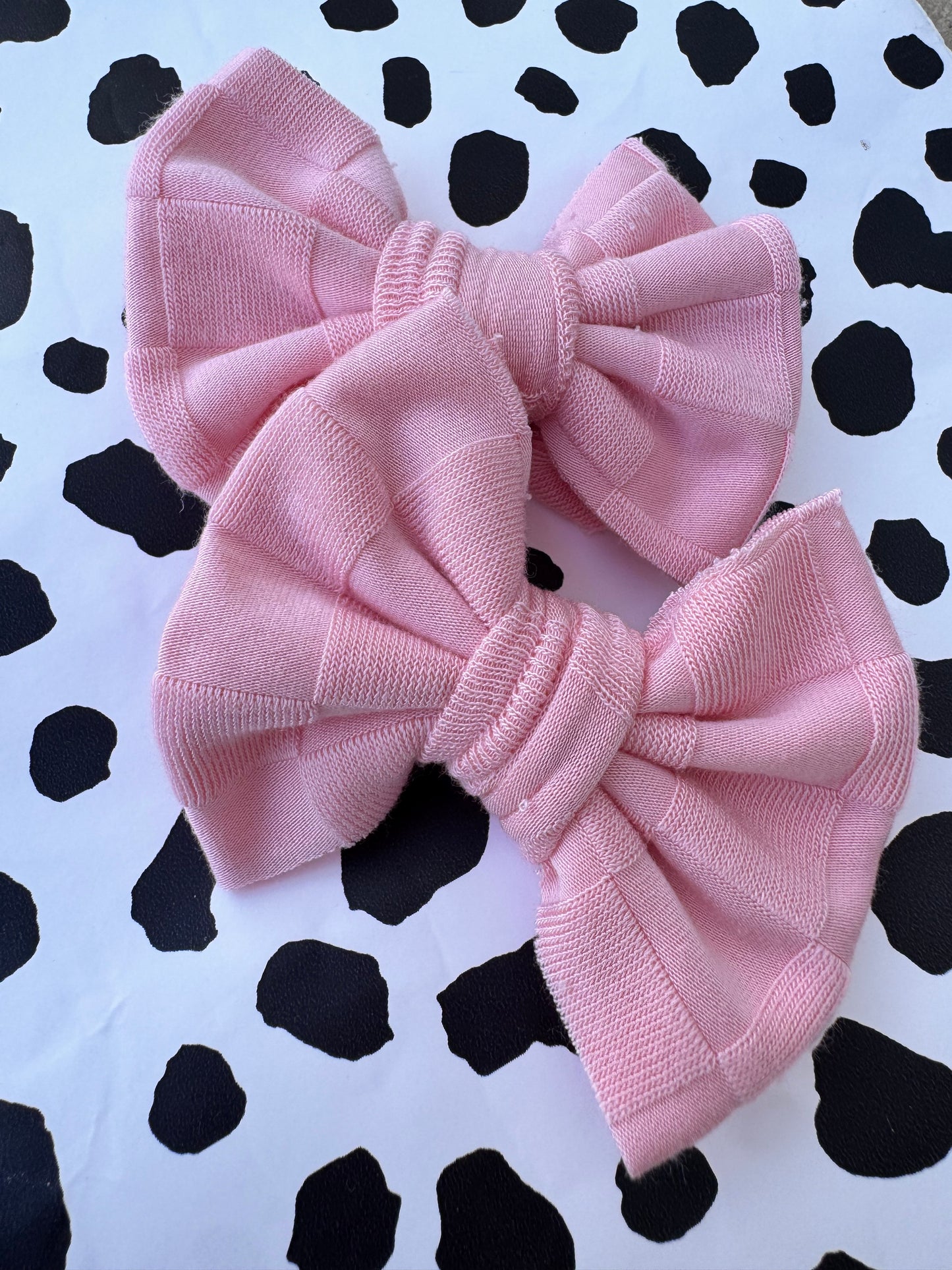 pink checkered piggies
