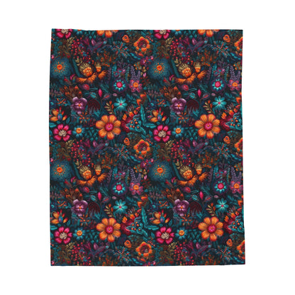Vampy Floral Blanket