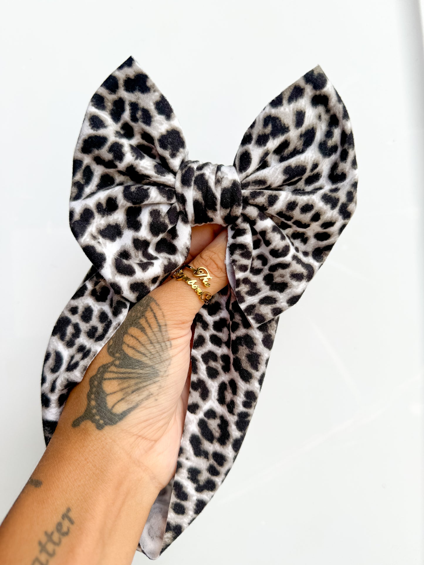 black leopard bows