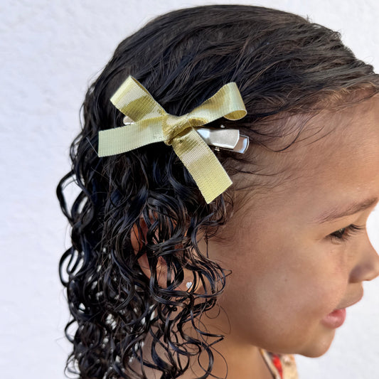 gold bow set (2 pack)