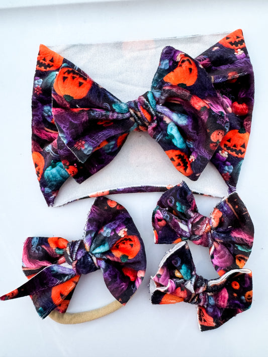 halloween pumpkin bows
