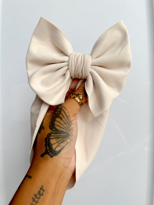 cream bows