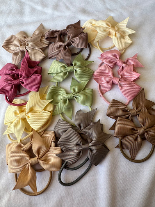 solid piggie hair tie bundle
