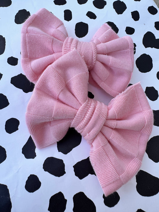 pink checkered piggies