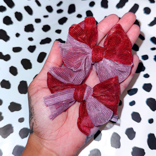 valentine's day messy mesh piggies