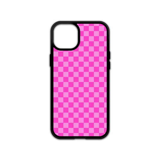 Pink Checkered Phone Case